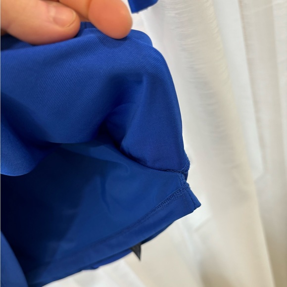 Navy Blue Shoulder Embellished Long Sleeve Dress - Picture 5 of 5